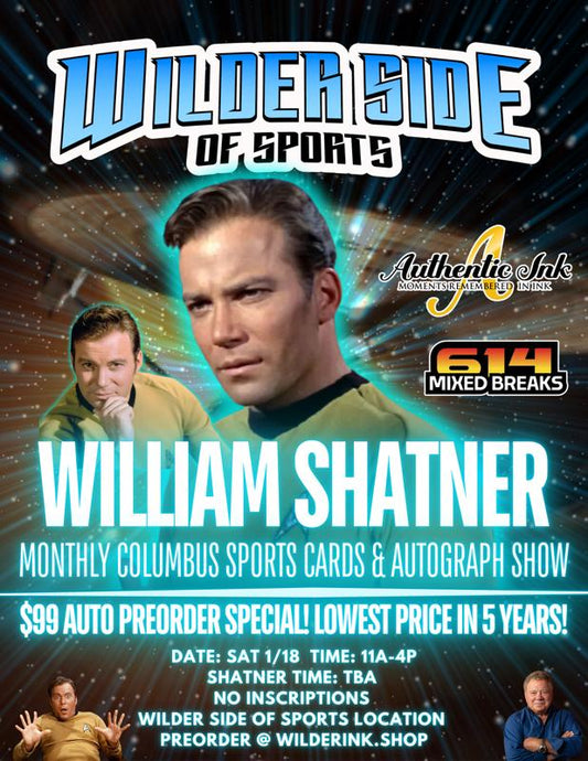 WILLIAM SHATTNER PHOTO OP TICKET - 1/18 POLARIS